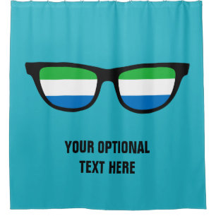 Para Chuveiro Cortina de chá personalizada do Sierra Leone Shade