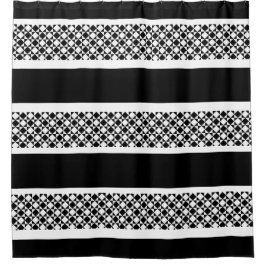 Para Chuveiro Cortina de Chá Personalizada/Preto e Branco Verifi