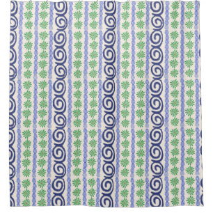 Para Chuveiro Cortina de chá polonesa do design do nautilus da