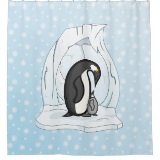 Para Chuveiro Davin e Annie, a Cortina de Chá dos Pinguins