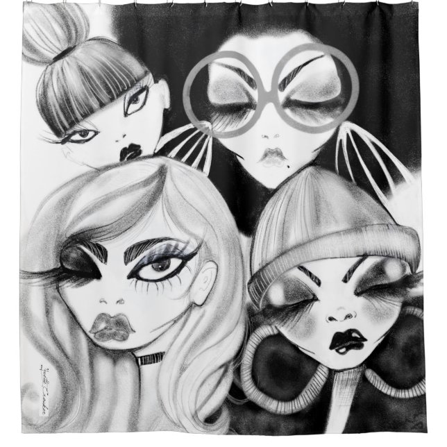 Para Chuveiro Minha cortina de chá do depositário das irmãs (Frente)