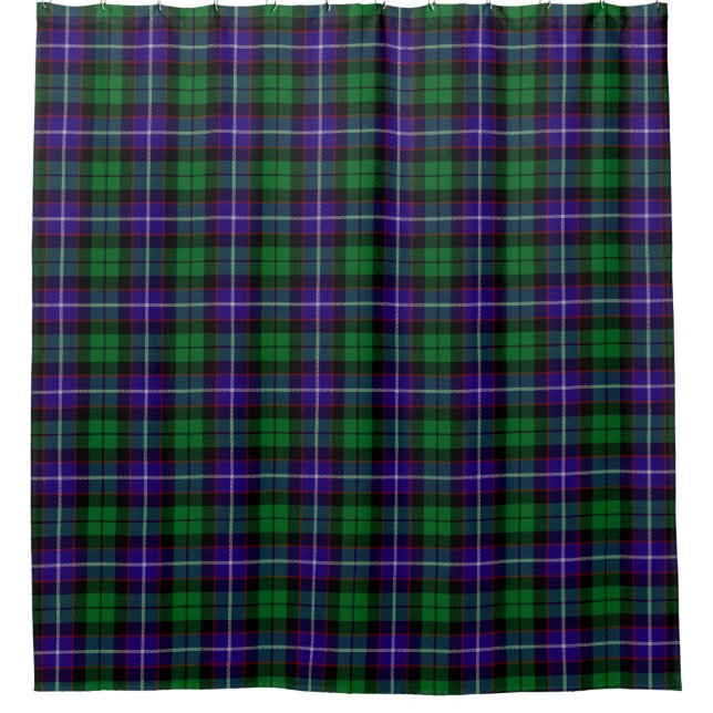 Para Chuveiro Mitchell Tartan Chá Cortina (Frente)