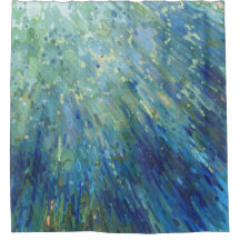 Salto na cortina de chá Juul do banheiro do oceano