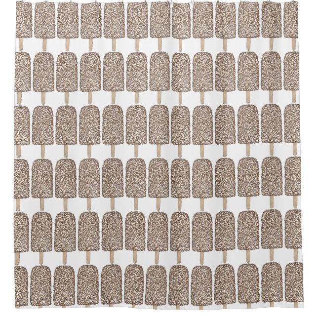 Para Chuveiro Sorvete Eclair de Chocolate Cortina Chá de picolé (Frente)