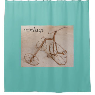 PARA CHUVEIRO UMA VELHA TRICICLO 1928 CORTINA DE BANHO