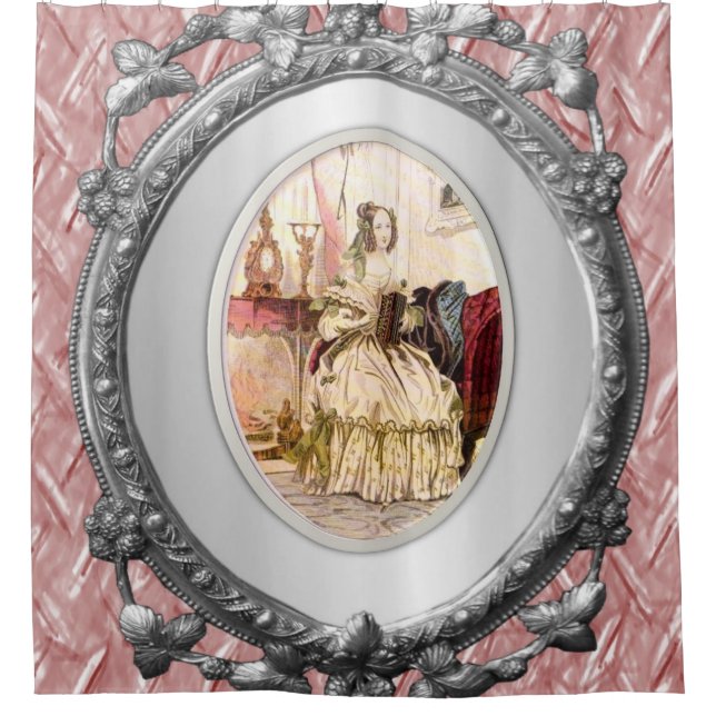 Para Chuveiro Vitoriano da Cortina de chá (Frente)