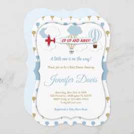 Para Cima E Para Fora! Convite para chás de fralda