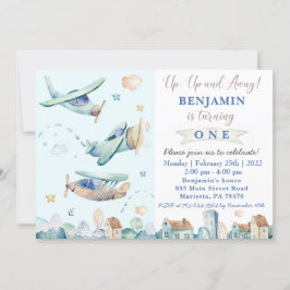 Para cima e para fora | Convite para Festa de aniv