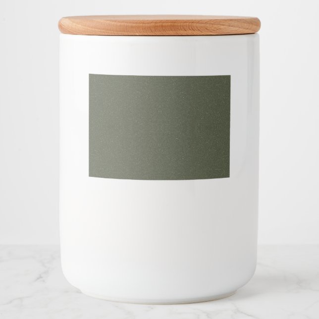 Para Comida Conjunto de rótulo verde de Moss texturizado - Vin (Frente)