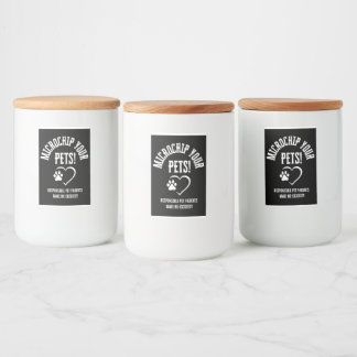 Para Comida Microchip Seu Rótulo De Garrafa De Vinho De Animai