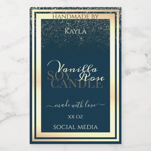 Para Comida Quadro Dourado do Rótulo de Embalagem do Produto A (Rótulo Único)