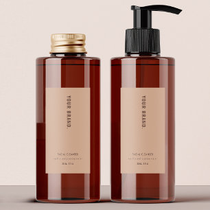 Para Comida Rótulo à prova d'água do produto chic branco neutr