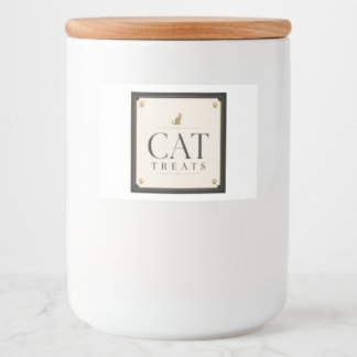 Para Comida Rótulo de Armazenamento de Petiscos de Gato Únicos