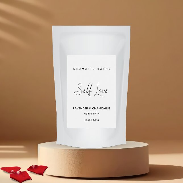 Para Comida Rótulo de Banho de Plantas Minimalistas (Criador carregado)