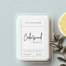 Para Comida Rótulo de fusão da cera de soja minimalista modern