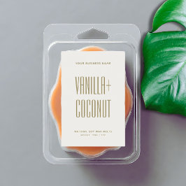 Para Comida Rótulo de fusão de cera de marfim minimalista simp