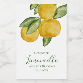 Para Comida Rótulo de Garrafa de Limoncello, Deliciosa Água-fo