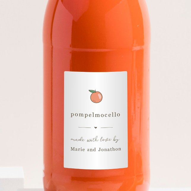 Para Comida Rótulo de Garrafa Pompelmocello (Criador carregado)