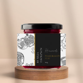 Para Comida Rótulo de Geleia de Pomegranato Moderno