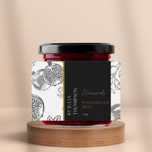 Para Comida Rótulo de Geleia de Pomegranato Moderno