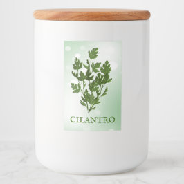 Para Comida Rótulo de Herbos Cilantro