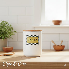 Para Comida Rótulo de Jar de Massa Personalizada com Estilo Cl