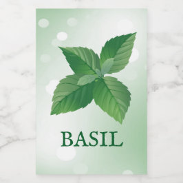 Para Comida Rótulo de Plantas Herbáceas