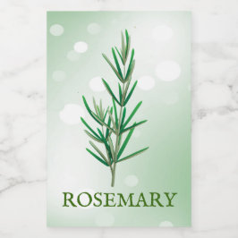 Para Comida Rótulo de Plantas Rosemary