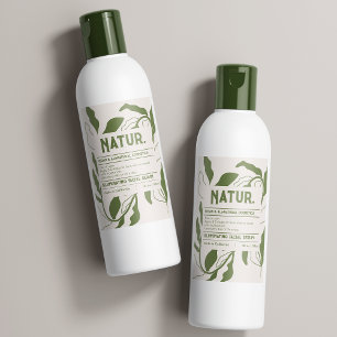 Para Comida Rótulo de Produto Cosmético de Padrão Moderno Botâ