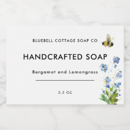 Para Comida Rótulo de Produto de Bar Floral Mínimo Moderno