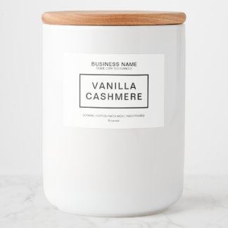 Para Comida Rótulo de Produto de Vela Moderna
