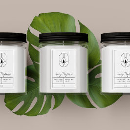 Para Comida Rótulo de Produto de Vela Moderna