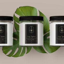 Para Comida Rótulo de Produto de Vela Moderna