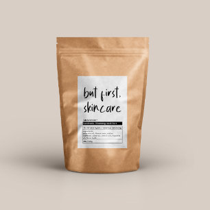 Para Comida Rótulo de produto minimalista moderno
