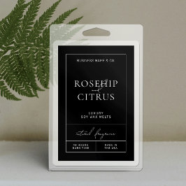 Para Comida Rótulo de Retângulo 3x2 Vertical com Cera de Soja 