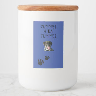 Para Comida Rótulo de Tratamento de Cães