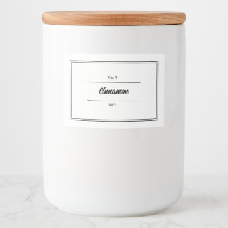 Para Comida Rótulo De Urso De Plantas E Especiarias