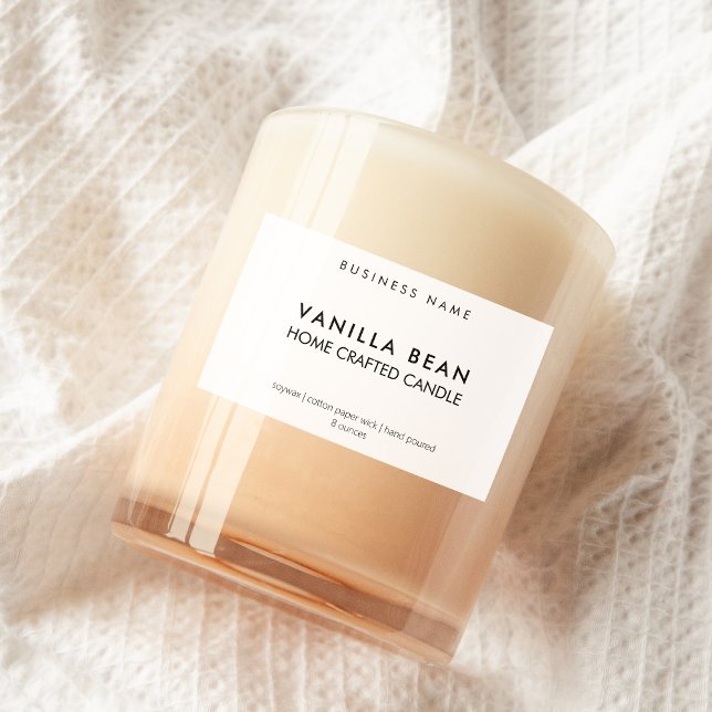 Para Comida Rótulo de Vela Mínima Moderna (Criador carregado)