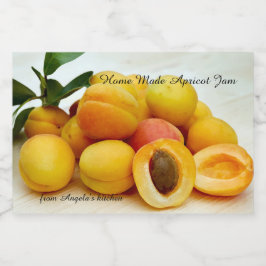 Para Comida Rótulo do Contentor Apricot Jam Fabricado em Casa