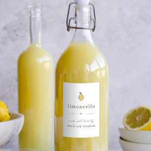 Para Comida Rótulo do Presente do Limoncello Homemade