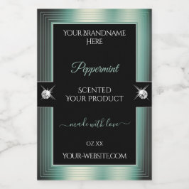 Para Comida Rótulo do Produto Brilhante Brilhante Noble Black 