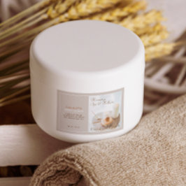 Para Comida Rótulo do produto Flor, Vela, Escopa Spa E Bem-Est