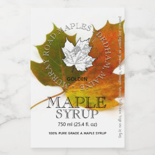 Para Comida Rótulo Editável do Maple (Folha de Mapeamento Du