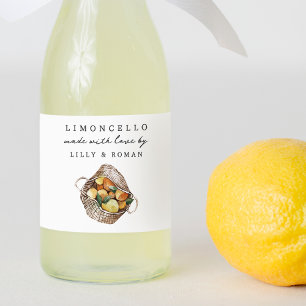 Para Comida Rótulo Limoncello Russo Personalizado