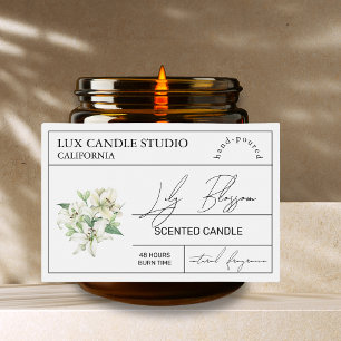 Para Comida Rótulo Mínimo de Velas Lily Elegante