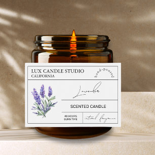 Para Comida Rótulo Mínimo do Jar da Lavanda Elegante