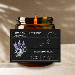 Para Comida Rótulo Mínimo do Jar da Lavanda Elegante