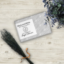 Para Comida Sabão caseiro preto e branco | Rótulo de escrutíni