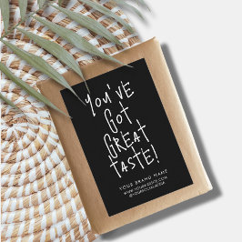 Para Comida Você tem rótulo de embalagem de selo de caixa de ó