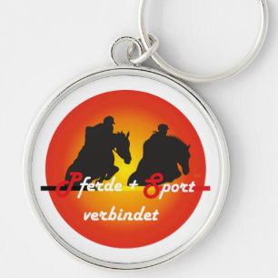 Para desporto de cavalo amante porta-chaves
